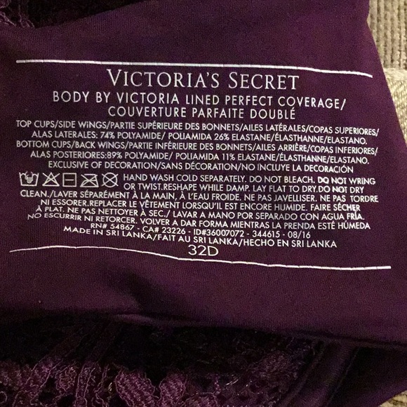 Victoria's Secret Lined Perfect Coverage 32D - Picture 6 of 6